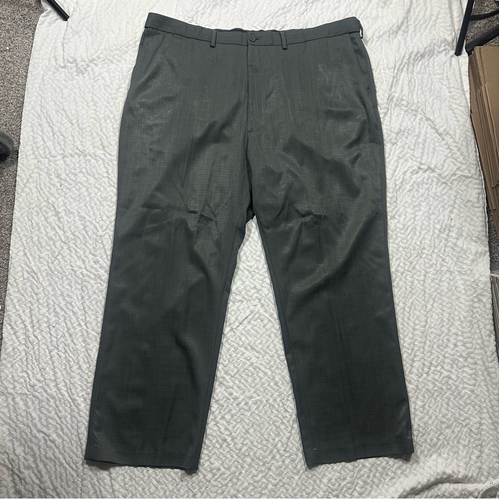 Haggar Clothing Slate Gray Dress Pants Men's 44 x 30